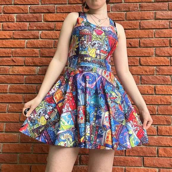 Blackmilk Beauty and the beast stained glass dress - Picture 8 of 15